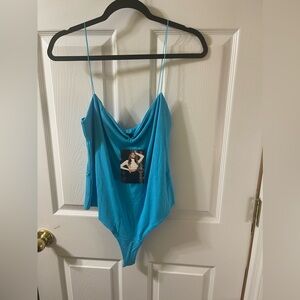 NWT Naked Wardrobe bodysuit blue size‎ 2X